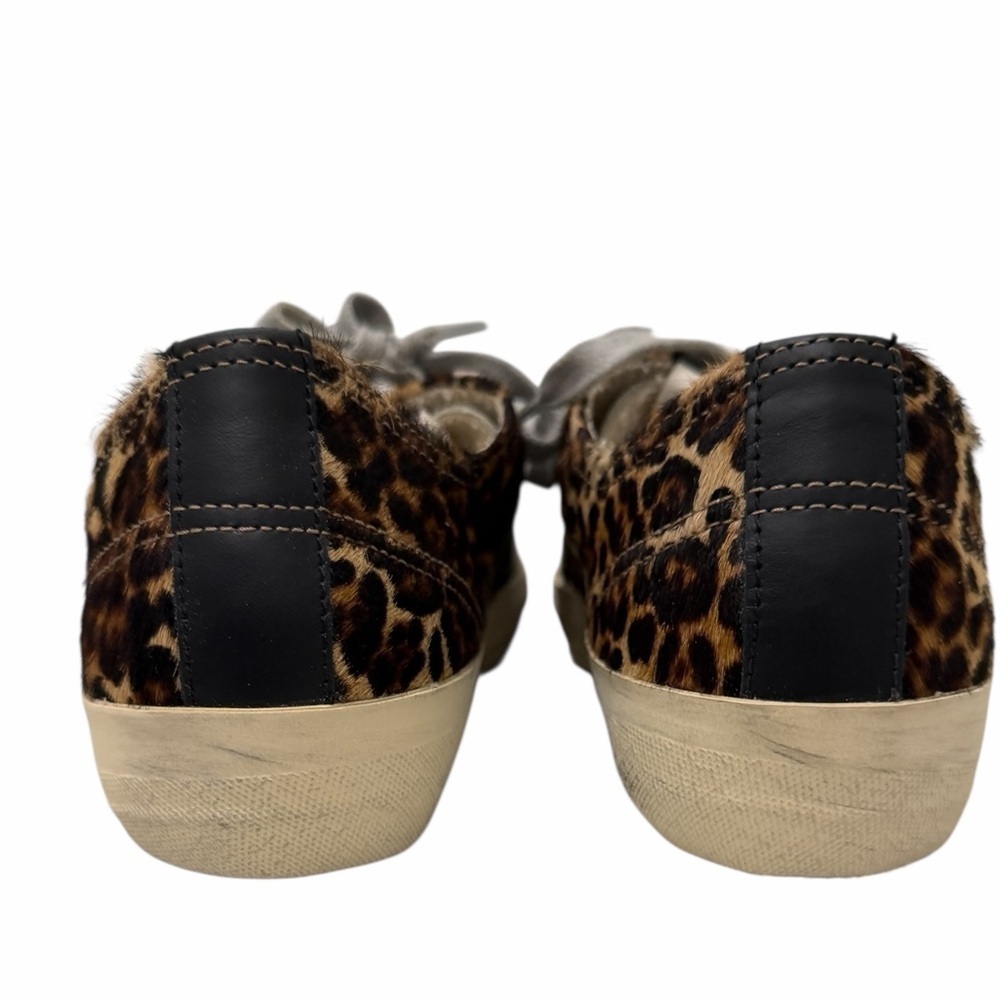 Golden Goose Women's V-STAR-2 Leopard Pony Hair 36 37 BNIB - Picture 10 of 15
